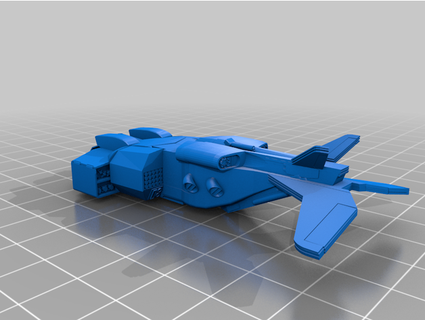 Cheyenne dropship apc vou lucrar 3d print model - Mito3D