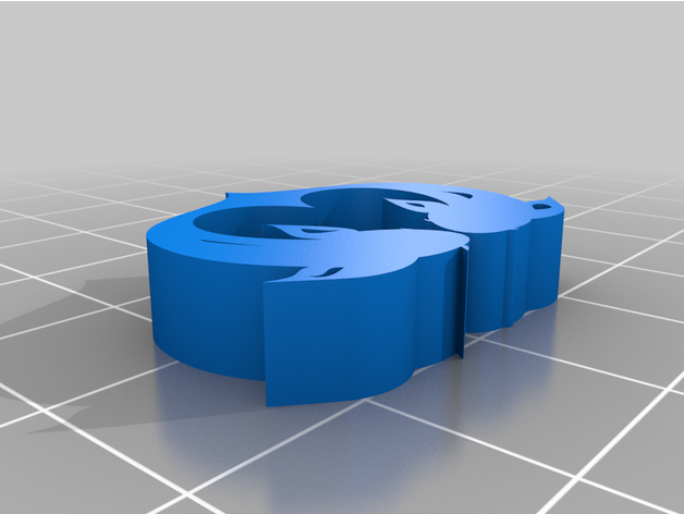 balık Burcu küçük şekil vermek uzay rakunu 3D print model - Mito3D