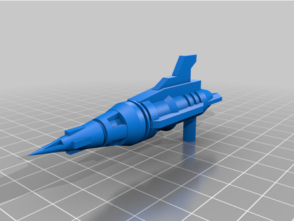 trasformatori ringhio missile launcher buco blu 3d print model - Mito3D
