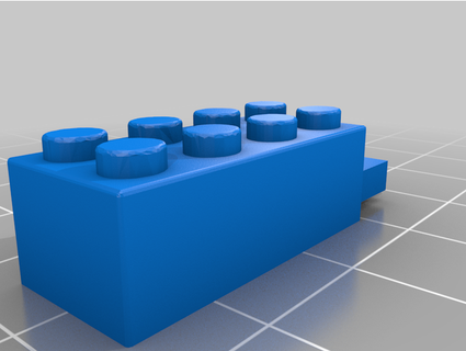 Lego llave anillo quickcoffee5 3d print model - Mito3D