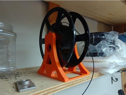 hassle free filament bobine titulaire soutien rude 3d print model - Mito3D