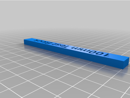 100mm test block belt printer z-axis calibration nak3ddesigns 3d print model - Mito3D