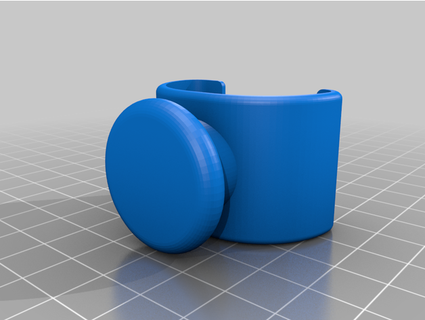 uppababy vista stroller cupholder clip-on bracket madyury007 3d print model - Mito3D
