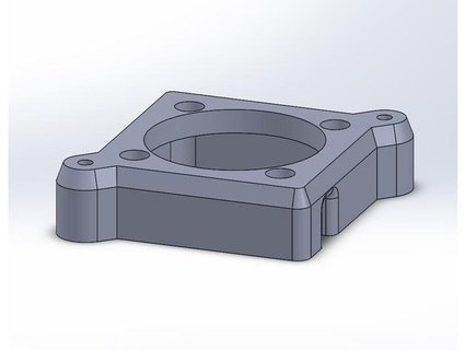 40 mm hava filtre hayran adaptör kübik 4max profesyonel 20 taciz 3d print model - Mito3D