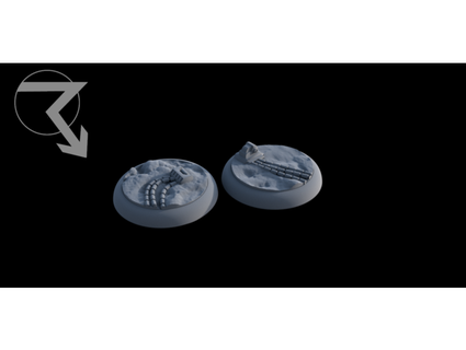 round lipped base sample - sci fi rebel frontier - warcaster compatible thunderhead  3d print model - Mito3D