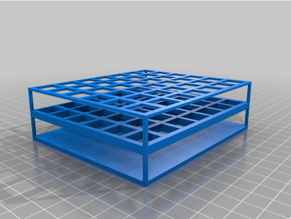 15ml tüp raf tutar 49 tüpler indirilebilir laboratuvarlar 3d print model - Mito3D