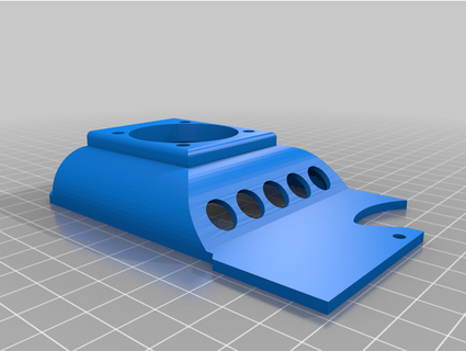 prusa mini placa circuito ventilador cubierta carcasa funda señor guerra 3d print model - Mito3D