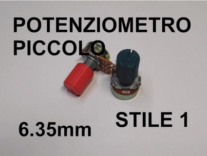 potenciômetro flautim estilo 1 bolacha fx faça 3d print model - Mito3D