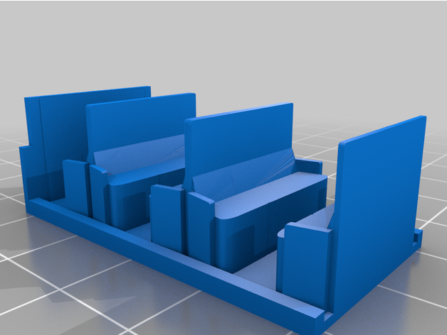 Innere inneneinrichtung rklin 4022 zug wagen 2 klasse realprint 3D print model - Mito3D