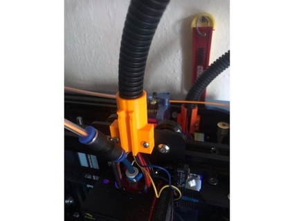 Ender 6 Ergänzungen entlüften Kabelrohr Inhaber Kühlerlüfterunterstützung faul 3d print model - Mito3D