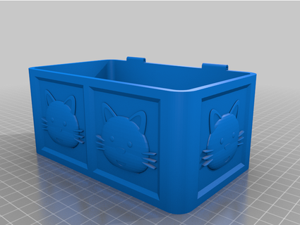 jewelry box cat face k0ecw 3d print model - Mito3D