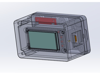 simple case adafruit 128x64 oled xsk8rat 3d print model - Mito3D