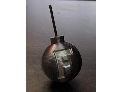 perfeito f bomb lobobranco fofo 3d print model - Mito3D