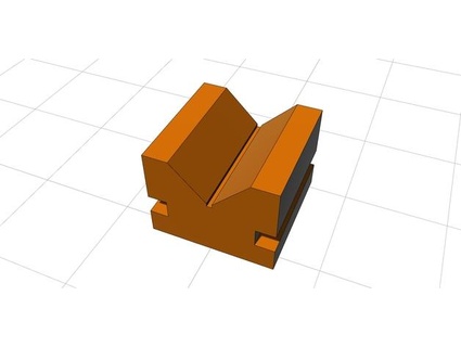 kötülük v block jig matkap basın serbest tekerlek 3d print model - Mito3D