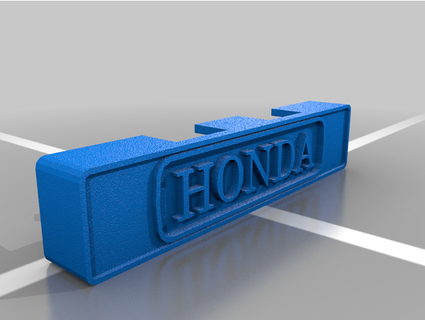 91 honda fourtrax handlebar center logo jdtoken 3d print model - Mito3D