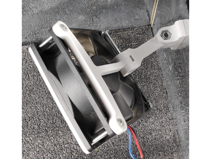 92mm ventilateur articulé monter gril stoxx 3d print model - Mito3D