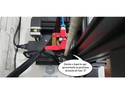 suporte tubo flessibile ebox parà ender 3 materializzarsi 3d print model - Mito3D