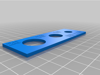hole calibration test sa3aad 3d print model - Mito3D