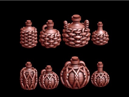 basket bottles pellinor1 3d print model - Mito3D