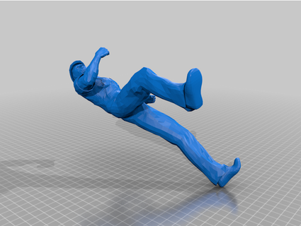 uomo calcio spiaggia 3d print model - Mito3D