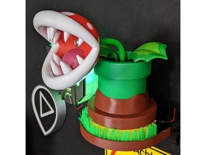kablosuz internet kontrollü Mario pirana bitki flazer 3d print model - Mito3D