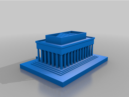 lincoln memoriale tobbot2 3d print model - Mito3D