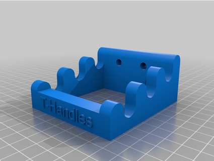 tusk wall t-handle holder lwkalis 3d print model - Mito3D