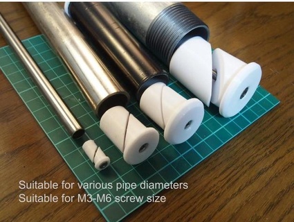 customizable pipe cap fusion360 asimomagic 3d print model - Mito3D