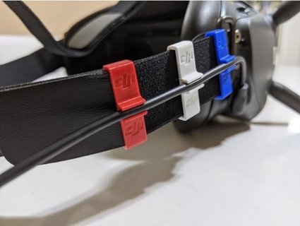 dji fpv goggles cable clip davidtate 3d print model - Mito3D