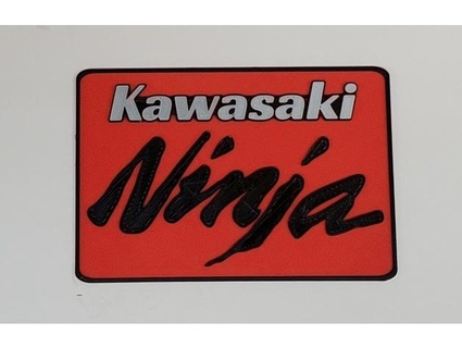 Kawasaki ninja placa sunsetvette 3d print model - Mito3D