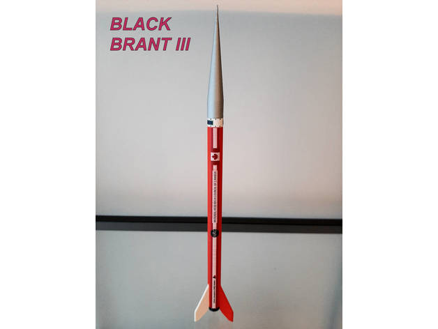 negro Brant iii sondeo cohete jfcusson 3D print model - Mito3D