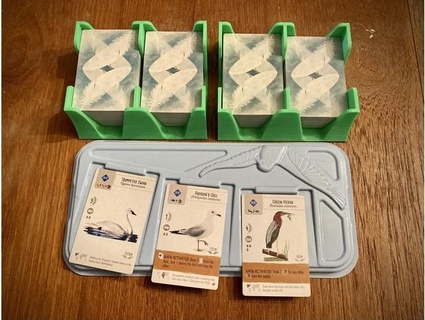 wingspan card tray - fit cards base box jdpeters 3d print model - Mito3D