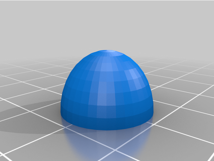 light cover sphere annhood 3d print model - Mito3D