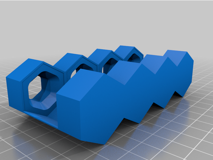 hexagonal brosse dents titulaire soutien reine 3d print model - Mito3D