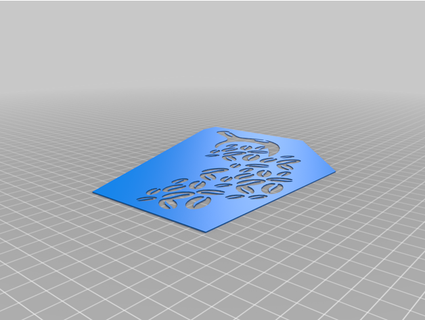 coffee beans scoop stencil genericbitbucket 3d print model - Mito3D