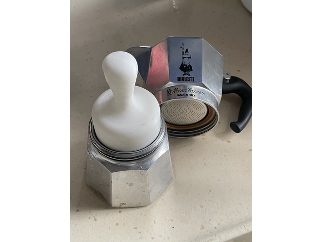 bialetti moka tamp 3 cups 55mm sofung 3D print model - Mito3D