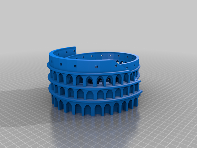 romano Colosseo illearnsciencewith 3D print model - Mito3D