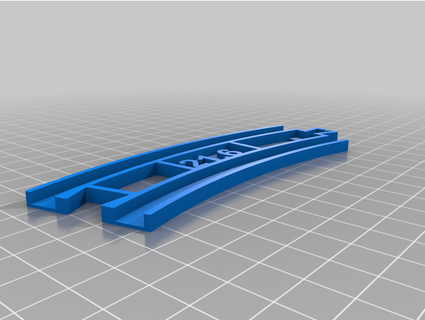 triângulo hexágono layout trilho plarail use 3d print model - Mito3D