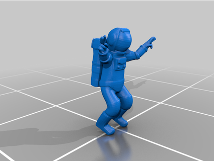 astronaut peace kharakternyk 3d print model - Mito3D