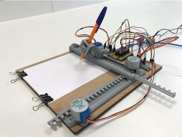 simple cnc plotter drawing machine mith 3D print model - Mito3D