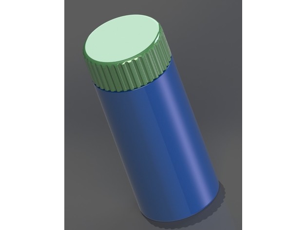 screw top container lid mntraveler 3D print model - Mito3D