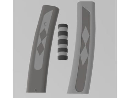 ahsoka 39 nın ışın kılıcı parçalar kavun suçlu 3d print model - Mito3D