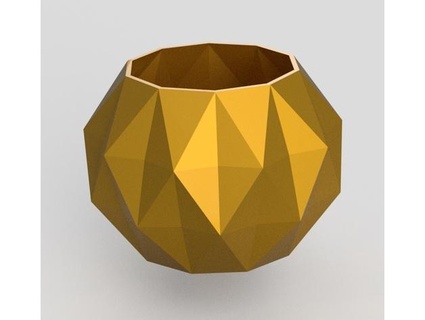 geometric planter imakina 3d print model - Mito3D