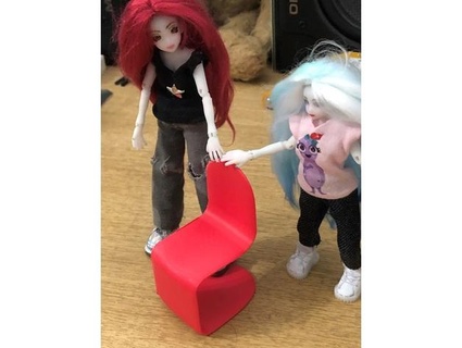 simple doll chair dctsystems 3d print model - Mito3D
