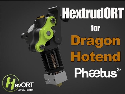 hextrudort extrudeuse dragon hotend miragec 3d print model - Mito3D