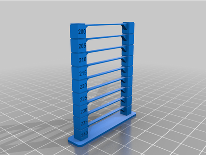 rápido pla petg temperatura torre spiga76 3d print model - Mito3D