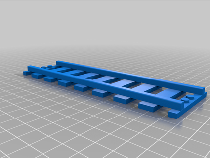 longo Ferrovia pista GeoTrax espaçamento Lego Junte explodido 3d print model - Mito3D