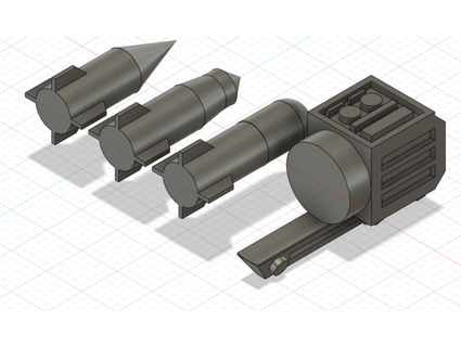 killa kan - rokkit launcha & grotzooka wwhimpenny 3d print model - Mito3D