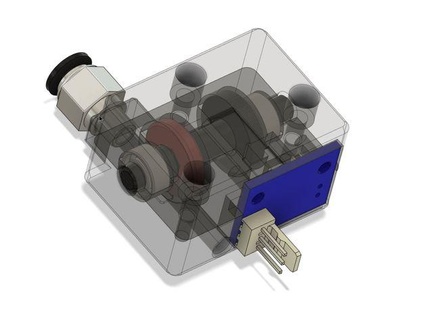 indiretto filamento sensor utilizzando duet3d laser tenere controllo rkaronde 3d print model - Mito3D
