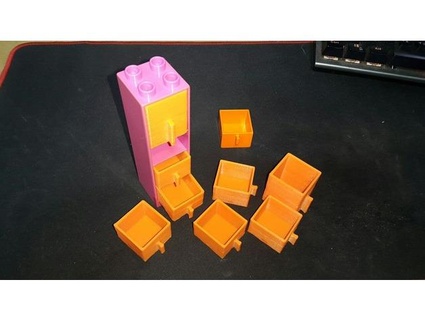 cesur Lego tuğla Seviye atlamak 3d print model - Mito3D